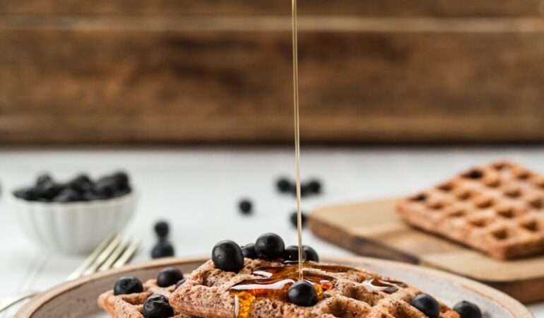 cooked pastries on white plate
